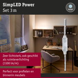 SimpLED Power 3m witte LED-strip met daglichtkleur, ideaal voor meubel- en ruimteverlichting