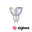 Standard 230 V Smart Home Zigbee 3.0 LED-reflektor GU10 350lm 4,8W RGBW+ dæmpbar Krom mat Sølv LED-spot med GU10 fatning og RGB farveskift til smart Zigbee-belysning