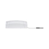 White plastic housing with cable for LED driver, energy-efficient lighting component