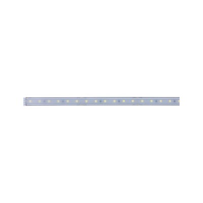 Long LED light strip with warm white LEDs and transparent cover for flexible lighting solutions