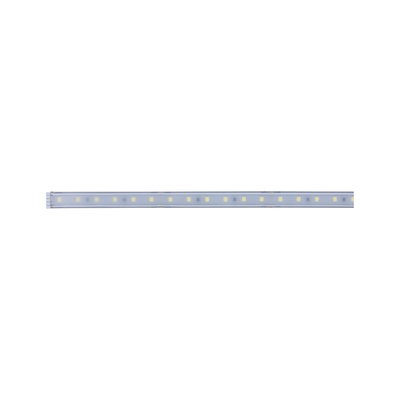 Long white LED light strip with transparent casing for modern indoor lighting