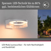 Moderne weiße LED-Außenwandleuchte mit energiesparender Technik und austauschbarem LED-Modul