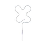 Flexible white LED light strip with connector cable for decorative lighting and room design