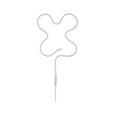 Flexible white LED light strip with connector cable for decorative lighting and room design