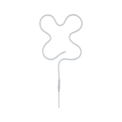 Flexible white LED light strip with connector cable for decorative lighting and room design