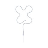 Flexibles LED-Lichtband in Weiß mit Anschlusskabel für dekorative Beleuchtung und Raumgestaltung