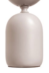 Vase en céramique beige à forme arrondie lisse pour décoration intérieure moderne
