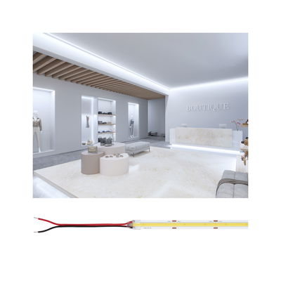 Witte LED-strip met aansluitkabel voor moderne binnen- en winkelverlichting