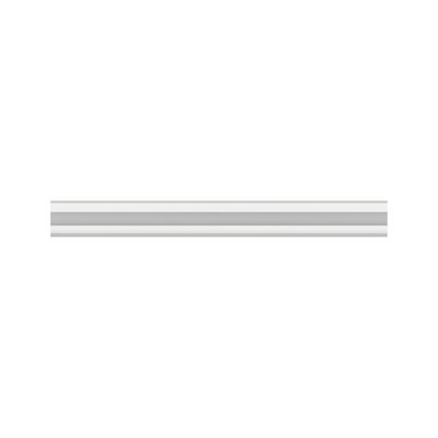 Rail long en aluminium blanc pour éclairage LED, adapté aux systèmes d'éclairage modernes.