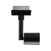 Zwarte metalen LED-spot voor railsystemen, moderne accentverlichting