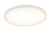 Round white LED ceiling light with warm white glow and minimalist design for living spaces