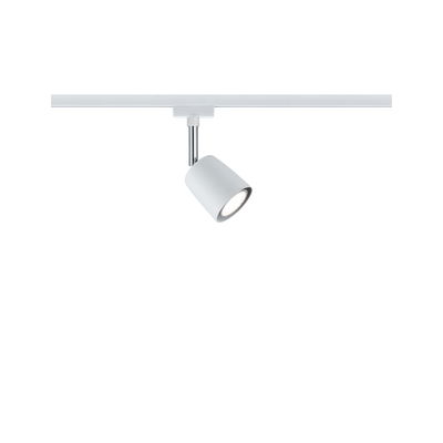 Spot LED blanc moderne en métal sur rail pour un éclairage d’intérieur flexible
