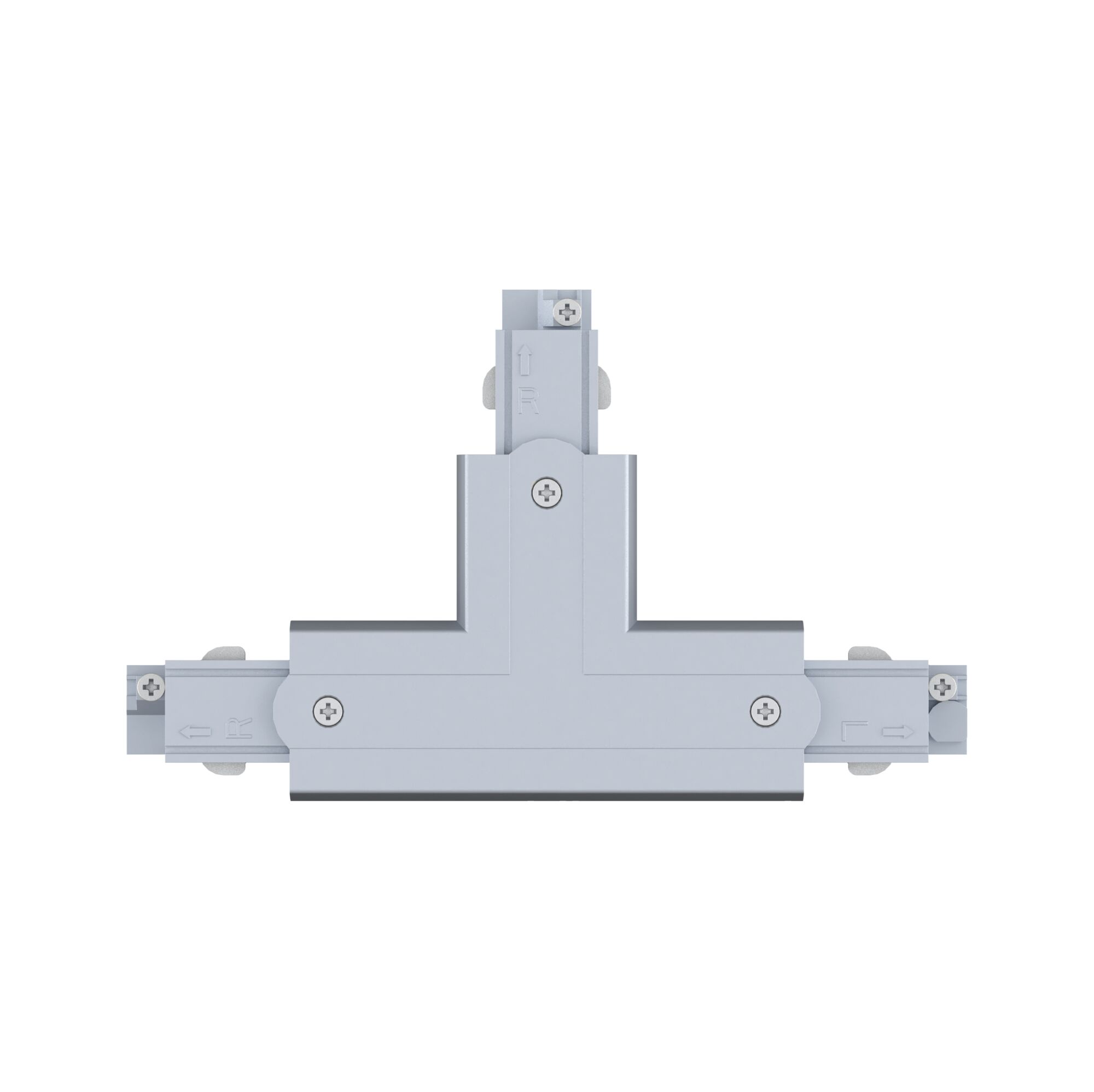 Connecteur en T gris en plastique pour systèmes d'éclairage LED sur rail intérieur