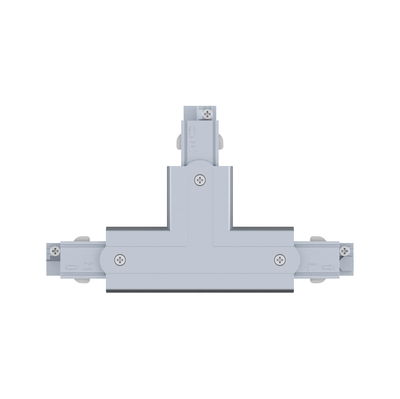 Connecteur en T gris en plastique pour systèmes d'éclairage LED sur rail intérieur