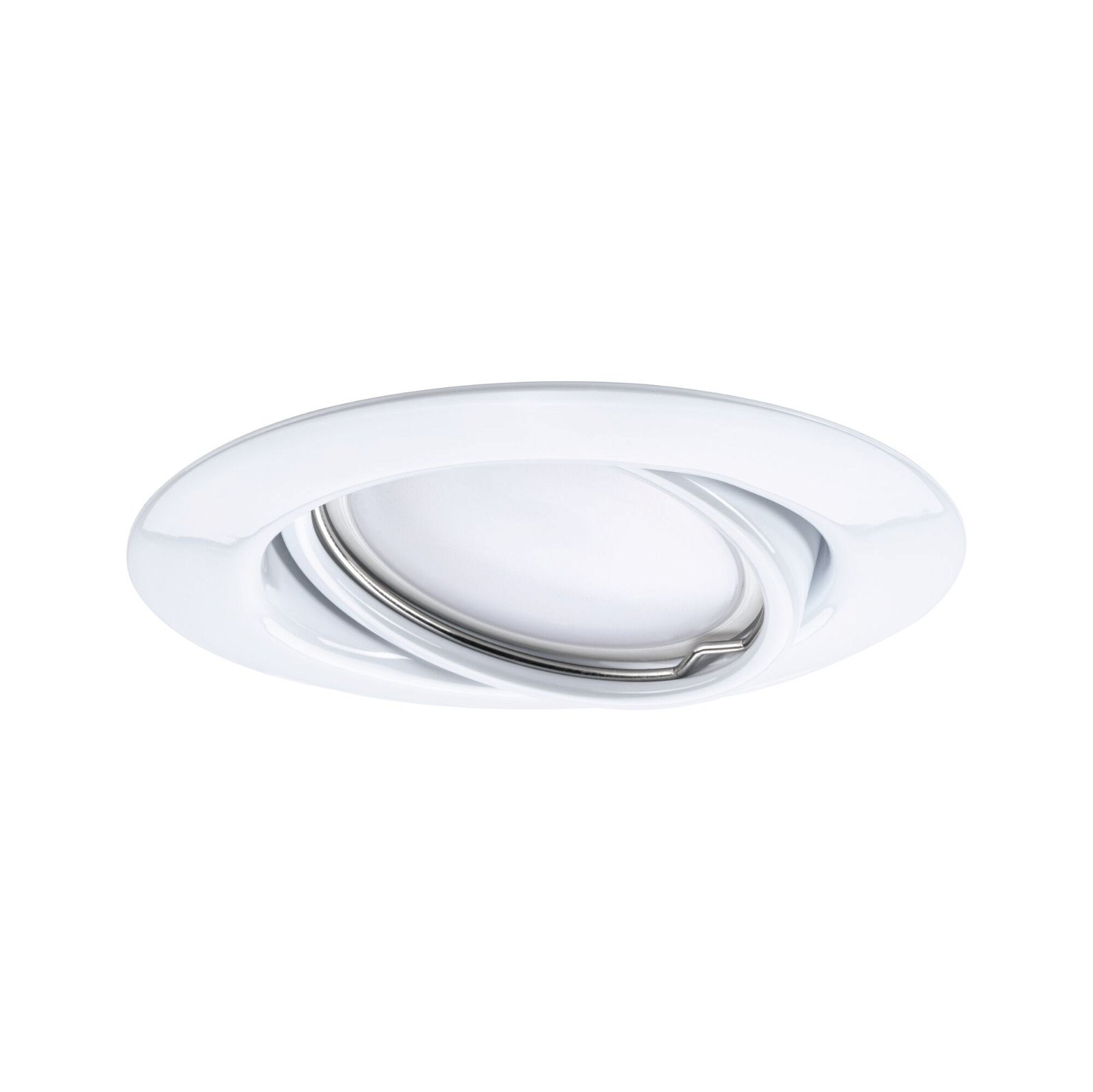 LED Recessed luminaire Base Coin Single luminaire Swivelling round 90mm 20° Coin 5W 370lm 230V 3000K White