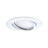 White plastic recessed spotlight with adjustable insert for flexible LED lighting solutions