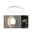 Udendørs LED-panel Lamina Backlight Twilight-styret bevægelsessensor (IR) havvandsresistent IP44 rund 280mm 3000K 14,5W 1200lm 230V Hvid Plast Rund hvid LED-udendørslampe i plastik med bevægelsessensor til vægbelysning.