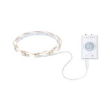 White LED strip light with motion sensor, flexible indoor lighting strip for home use