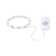 White LED strip light with motion sensor, flexible indoor lighting strip for home use