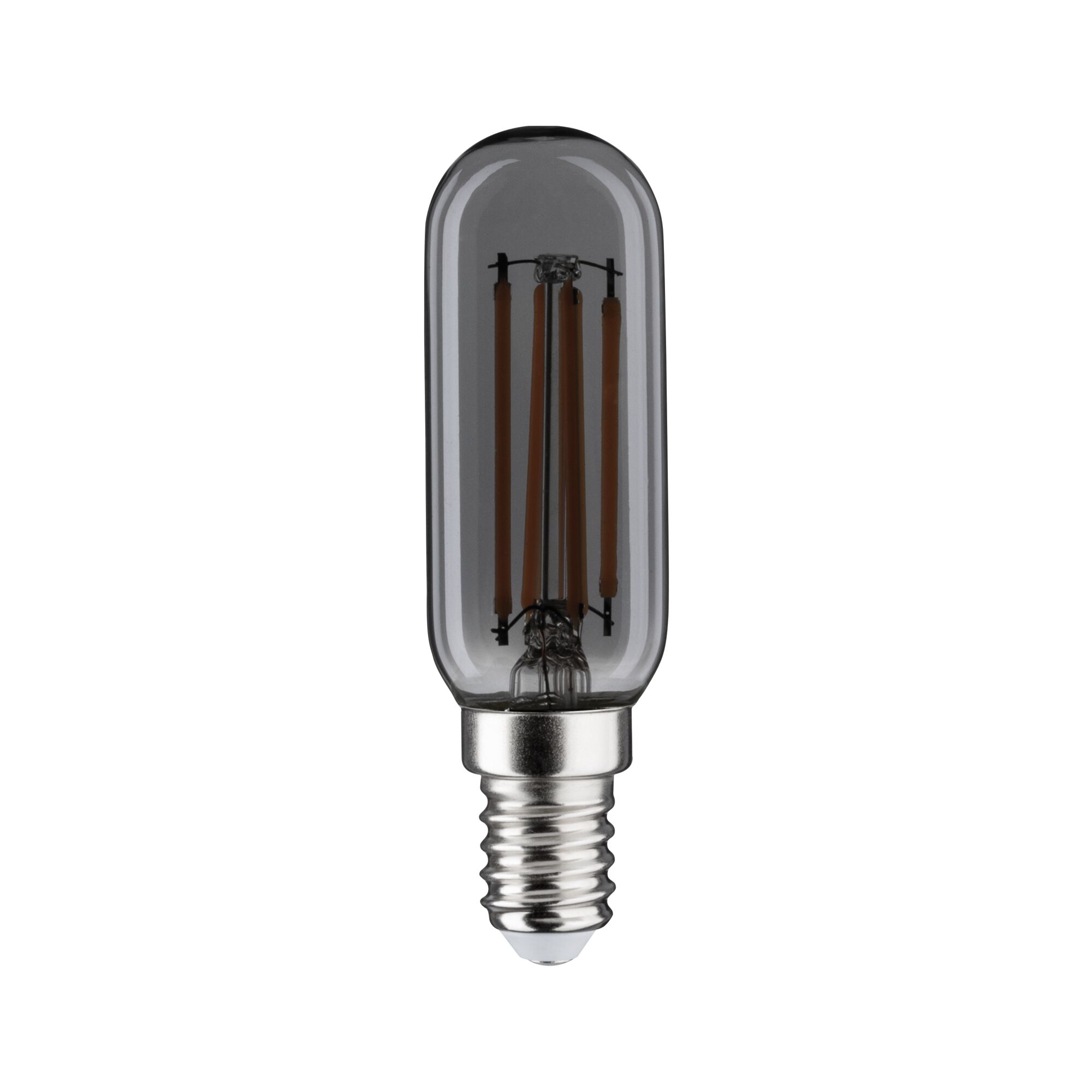 Klassieke LED-filamentlamp met E14-fitting en rookglas voor decoratieve verlichting
