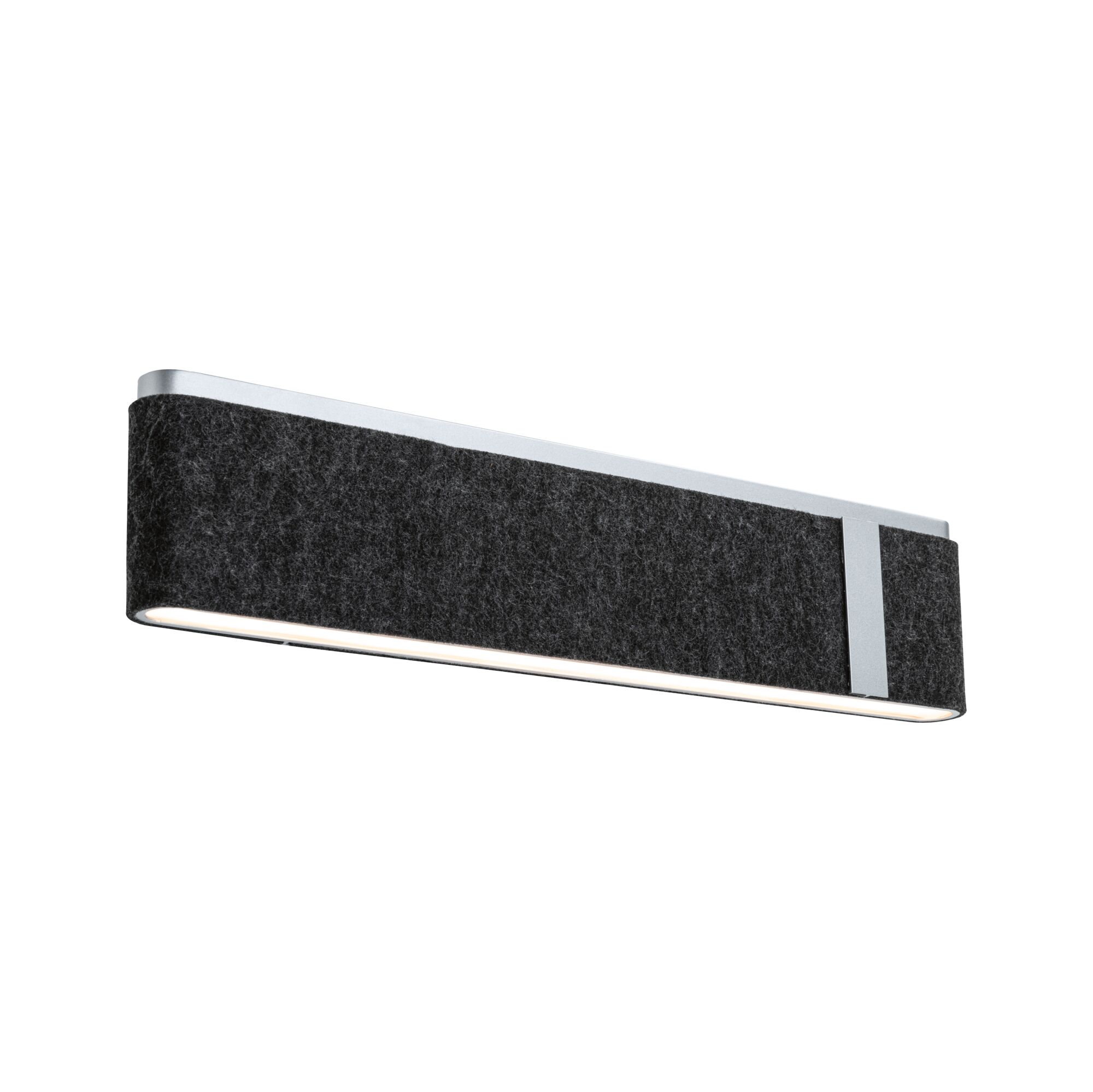 LED Wall light 3-Step-Dim Jagun 2700K 1250lm 230V 18W dimmable Anthracite Modern LED wall light with black felt cover and silver aluminum frame for stylish room lighting