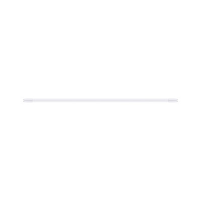 White plastic LED tube with two pins, energy-efficient fluorescent light for indoor lighting