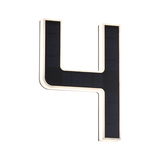 Modernes schwarzes LED-Wandleuchten-Design in Y-Form mit integriertem Lichtstreifen für Innenräume.