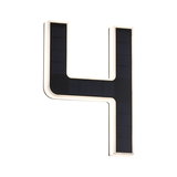 Modernes schwarzes LED-Wandleuchten-Design in Y-Form mit integriertem Lichtstreifen für Innenräume.