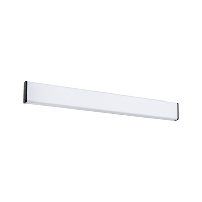 Slanke witte LED-wandlamp met zwarte rand van kunststof voor moderne binnenverlichting