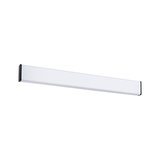 Applique murale LED blanche fine avec bordure noire en plastique pour éclairage intérieur moderne