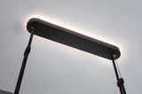 Black LED ceiling light with indirect warm white illumination for modern interiors