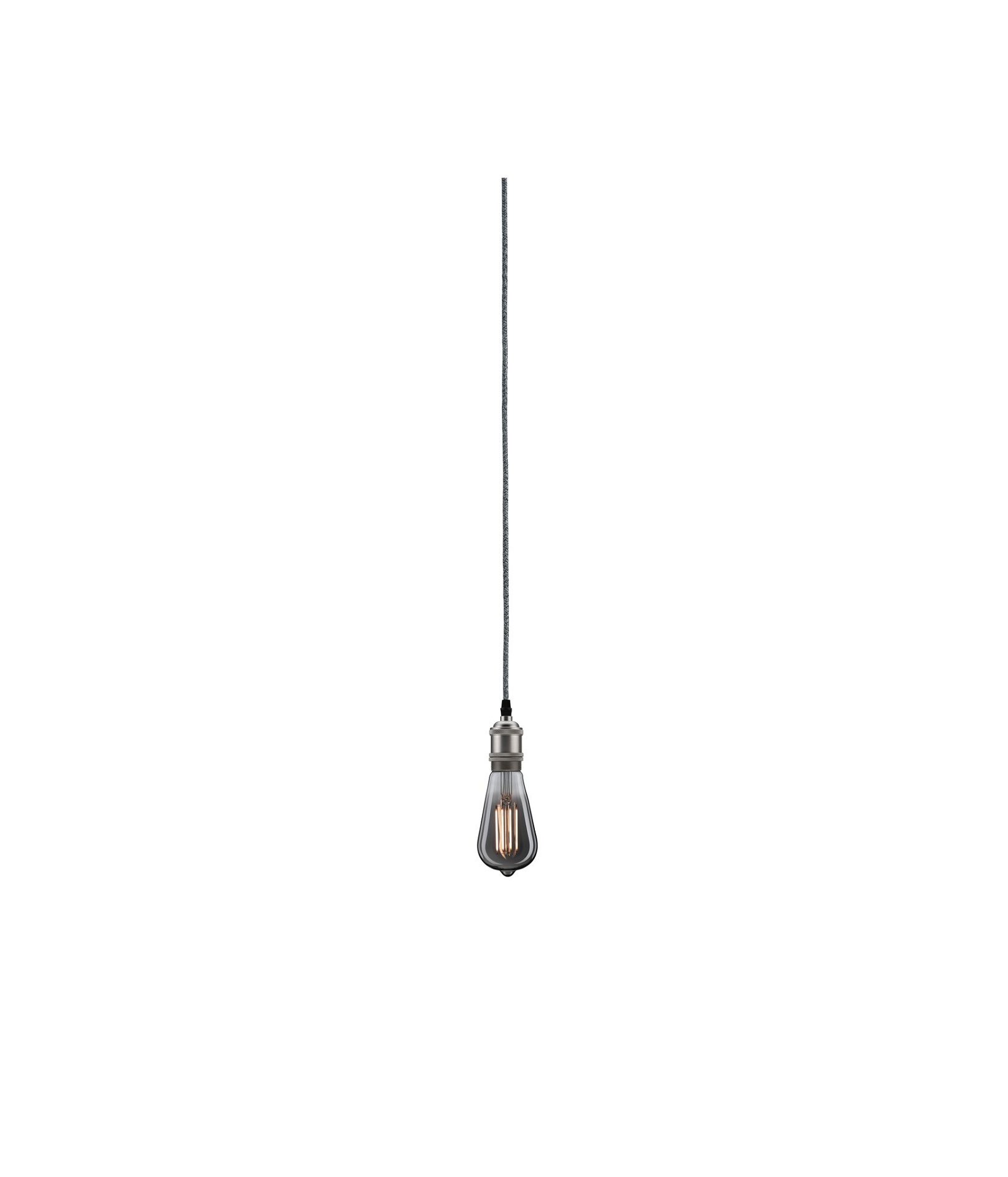 Neordic Pendant luminaire Eldar incl. plug E27 max. 20W Grey/Nickel dimmable Metal