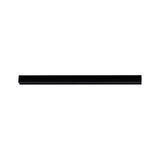 Rail en aluminium noir pour systèmes d'éclairage LED, design moderne pour solutions d'éclairage flexibles