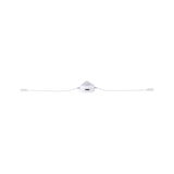 Détecteur de mouvement blanc avec deux câbles pour éclairage LED et contrôle automatique
