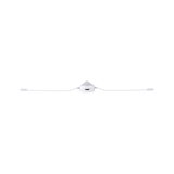 White motion sensor with two cables for LED lighting enabling automatic light control