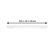 Weiße LED-Leuchte mit Maßen 304 x 18 x 18 mm für moderne Innenbeleuchtung