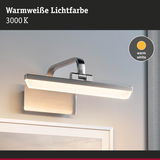 Moderne LED-Wandleuchte aus gebürstetem Metall mit warmweißem Licht 3000K für Wohnräume