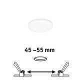 Plafonnier LED rond blanc avec taille d'installation 45-55 mm pour éclairage économique