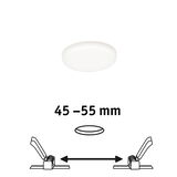 Plafonnier LED rond blanc avec taille d'installation 45-55 mm pour éclairage économique