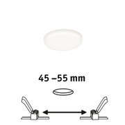 Weißer runder LED-Deckenleuchte mit Einbaumaß 45-55 mm für energiesparende Raumbeleuchtung