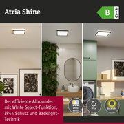 Atria Shine LED-Deckenleuchte mit White Select, IP44 Schutz und Backlight-Technik für Wohnräume