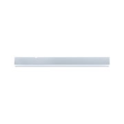 Slim silver aluminum LED under-cabinet light for modern kitchen lighting solutions