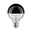 Modern Classic Edition 230 V Standard LED Globe Crown mirror E27 G95 600lm 6,5W 2700K dimmable Crown mirror black chrome LED filament bulb with black half-mirror glass coating, energy-saving light bulb design