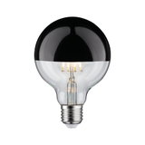 Glühbirne mit schwarzer Halbspiegelbeschichtung aus Glas, LED-Filament, energiesparende Leuchte