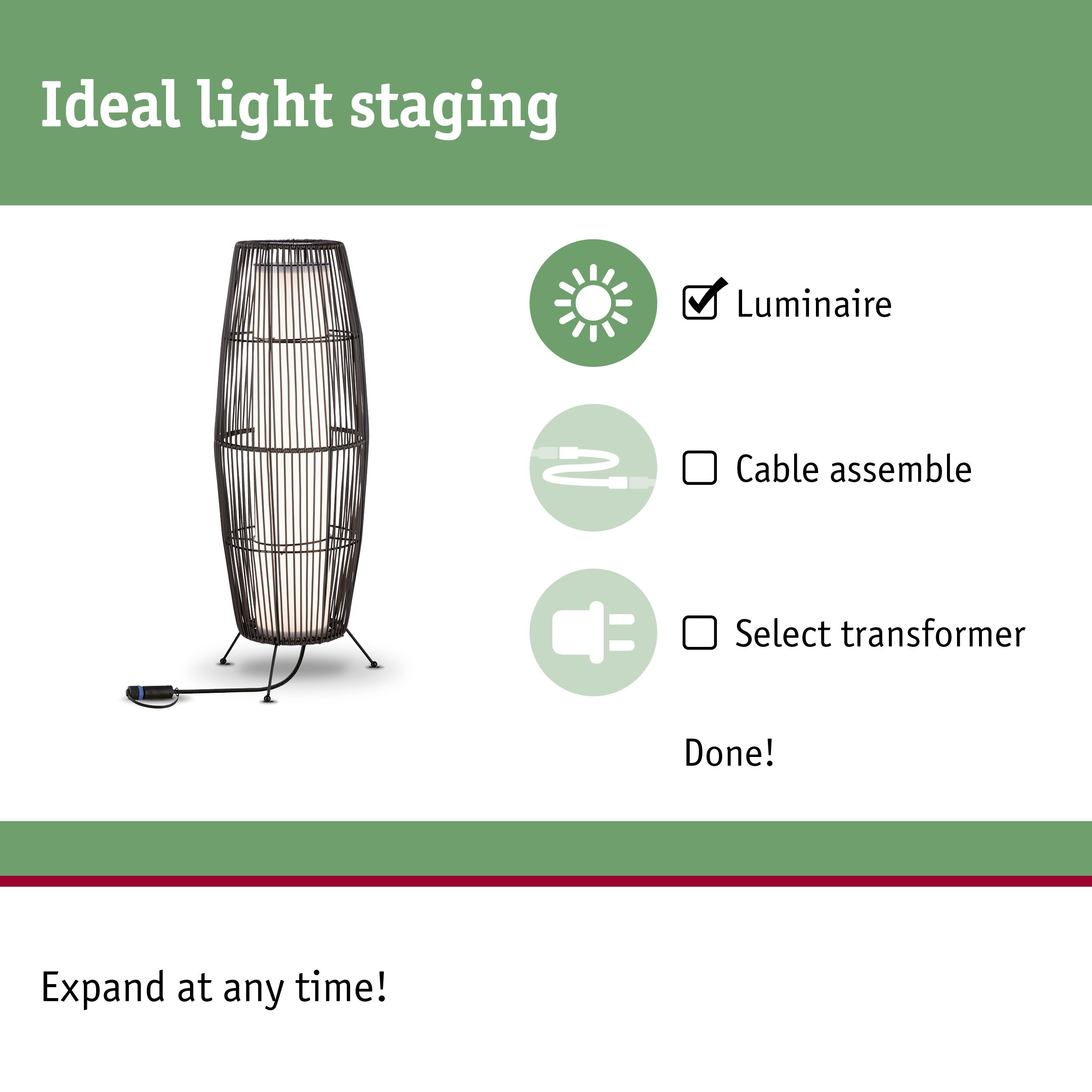 Modern floor lamp with black metal frame and white light source for stylish home lighting