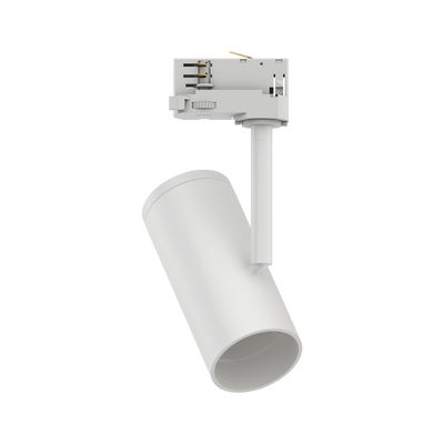 Moderner weißer LED-Schienenstrahler aus Metall für flexible Beleuchtung im Innenbereich