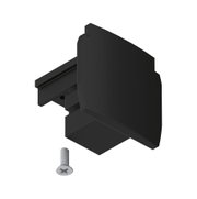 Adaptateur en plastique noir avec vis pour systèmes de rails, accessoire d'éclairage LED