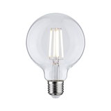Klar LED-pære med synlige filamenter og E27-fatning til energieffektiv belysning