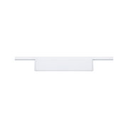 White metal LED ceiling light with modern design for energy-efficient room illumination