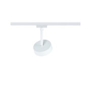Moderner weißer LED-Strahler aus Metall für Schienensysteme, dimmbar und schwenkbar